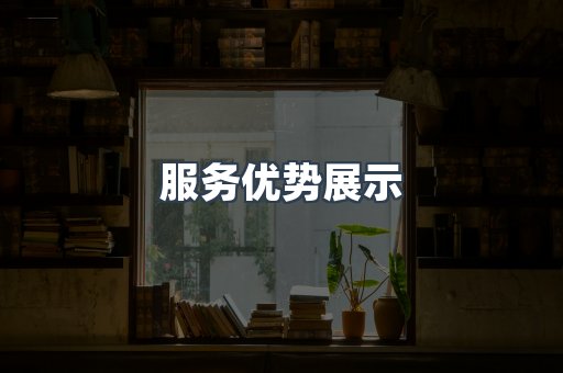 服务优势展示